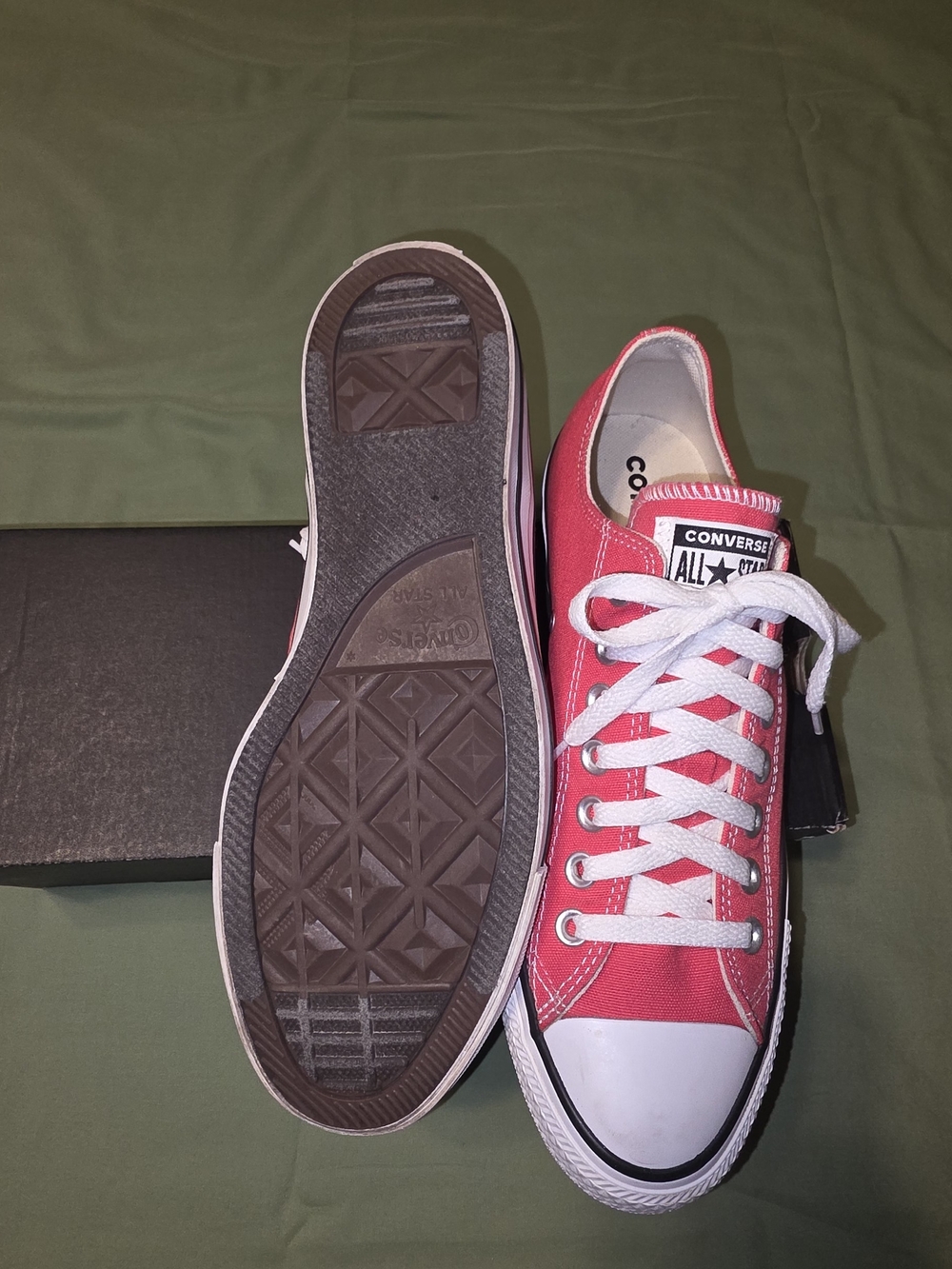 Converse All Star Low Top Sneakers Carmine Pink - Picture 3 of 5